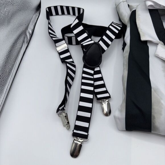 Beetlejuice Women Halloween Costume Small 2-4 Party Gothic (MISSING PANTS) NIP - Picture 6 of 13